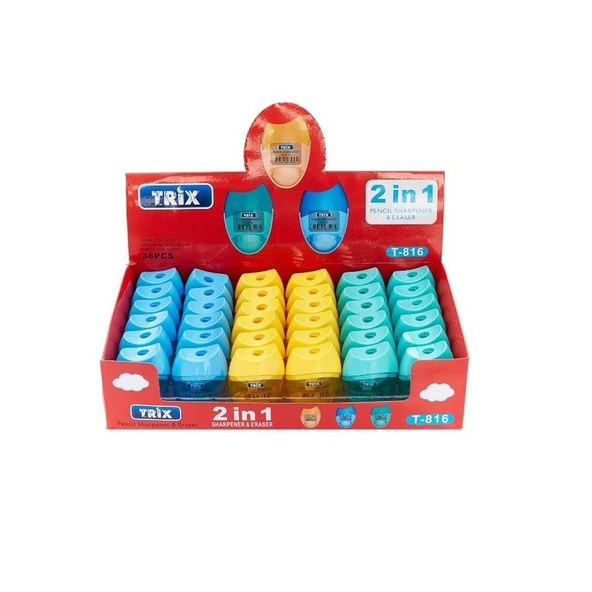 TRİX KALEMTRAŞ SİLGİLİ T-816