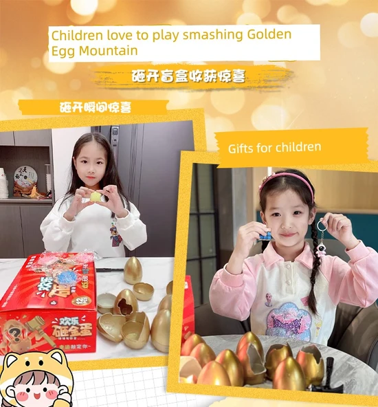 Oyuncak Smash Altın Yumurta Kutu Oyuncağı - 24 Paket - Çekiçli - 6