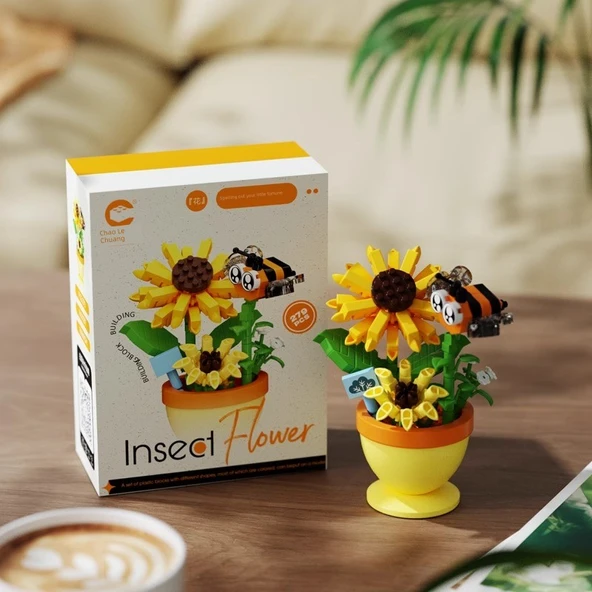 Trendy Saksı Yapı Blokları - Çiçek Elfleri-Kelebek Dansı - 5