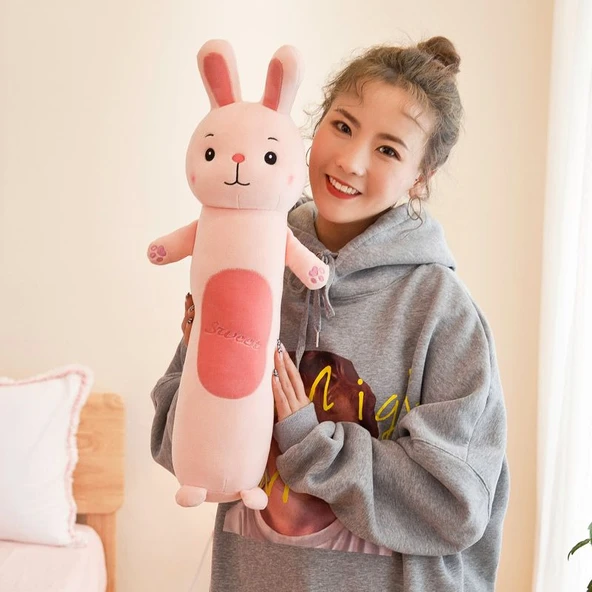 Orman Hayvanı Uzun Yastık Peluş Oyuncak - Kurbağa - 110cm - 7