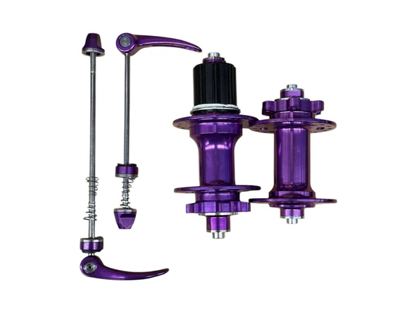 Forte Gt Xbyc 680 Bisiklet Hub Sesli Ön Arka Kaset Göbek Seti 32 Delik 6 Vida Qr Mandal Mor