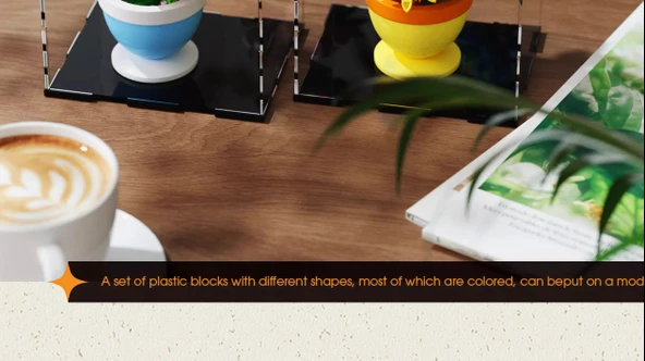Trendy Saksı Yapı Blokları - Çiçek Elfleri-Kelebek Dansı - 9