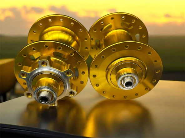 Forte Gt Xbyc 680 Bisiklet Hub Sesli Ön Arka Kaset Göbek Seti 32 Delik 6 Vida Qr Mandal Gold - 5