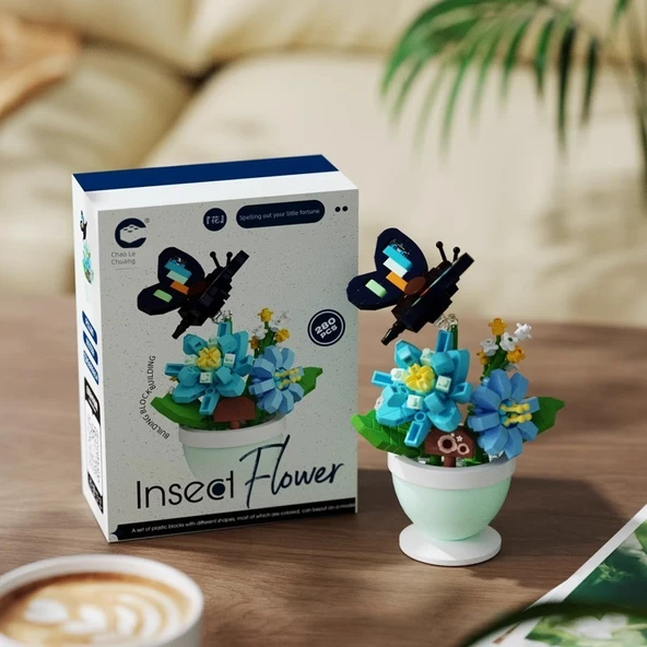 Trendy Saksı Yapı Blokları - Çiçek Elfleri-Kelebek Dansı - 4