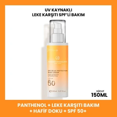 Bahar Babacan Leke Karşıtı 50SPF+ Vücut Güneş Kremi 150Ml