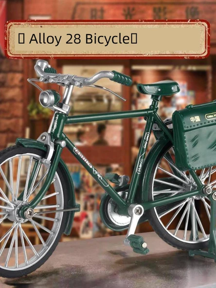 1:10 Ölçekli Jialing Motosiklet Modeli - Yeşil - 7