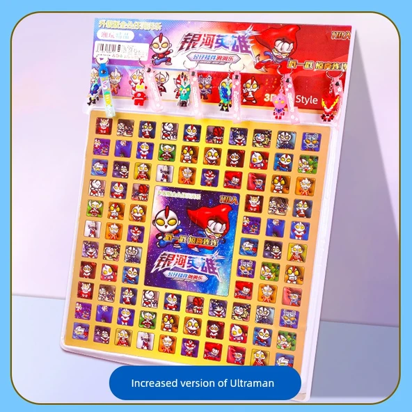 Kız Çocuk Oyuncakları - Yükseltilmiş 110 Delik Ultraman (Yumuşak + Kristal) + 6 Büyük Kolye Bebek