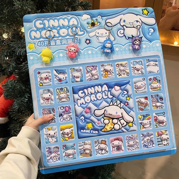 Sanrio Kız Oyuncak Müzik Kutusu - 40 Delik - 3D Krema Rüzgar Yugui Köpeği (4 Büyük Bebek)
