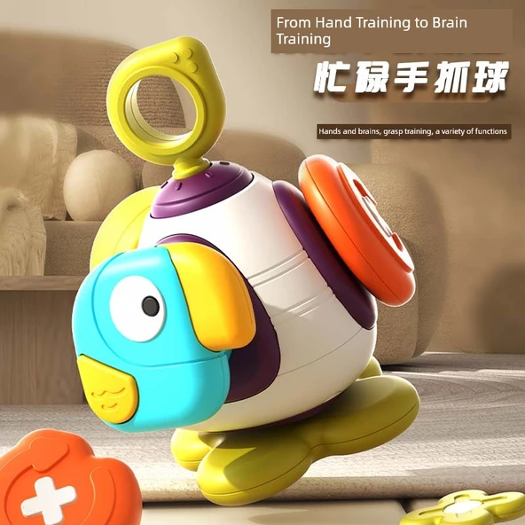Eğitici Bebek Topu - Plastik - 9.5 cm - 1 Aydan İtibaren