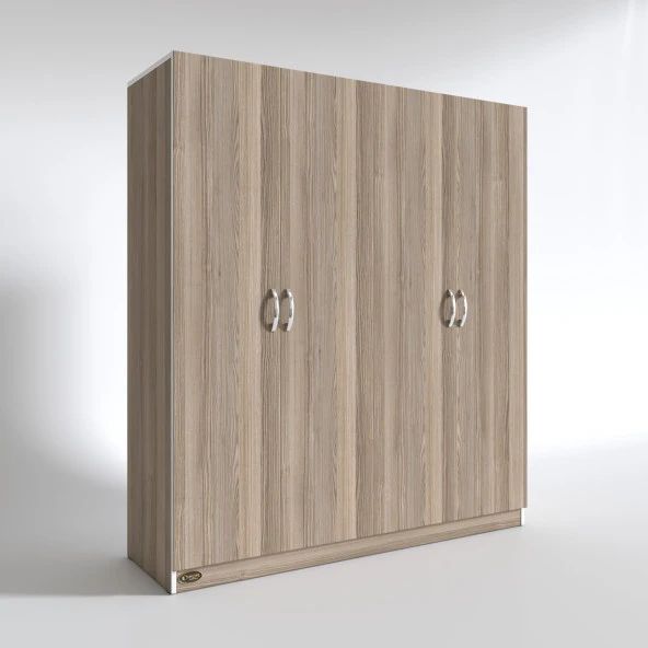 Kenzlife gardırop 4 kapılı kaktüs 180*160*52 crd XLARGE kapaklı gardolap dolap - 3