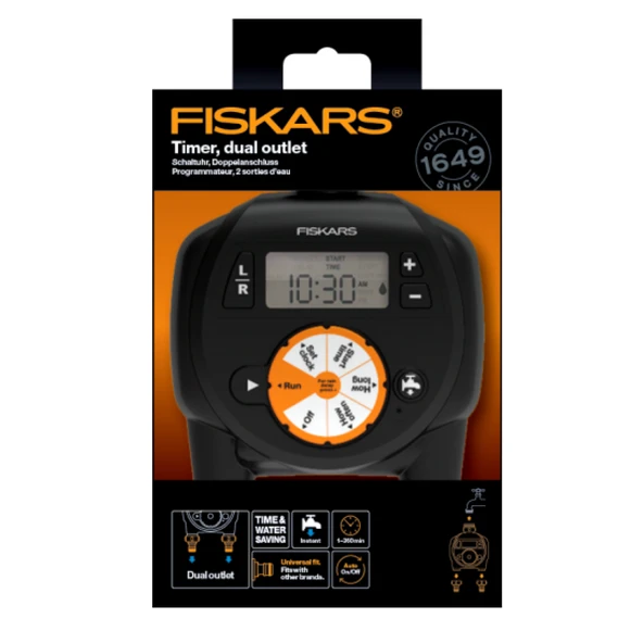 Fiskars 1054792 Çift Çıkışlı Sulama Bilgisayarı - 3