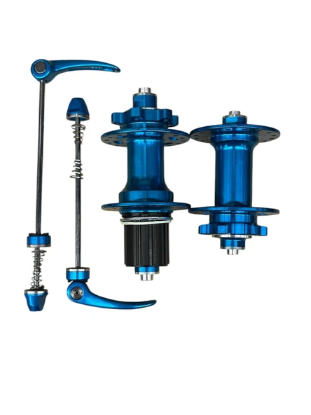 Forte Gt Xbyc 680 Bisiklet Hub Sesli Ön Arka Kaset Göbek Seti 32 Delik 6 Vida Qr Mandal Mavi
