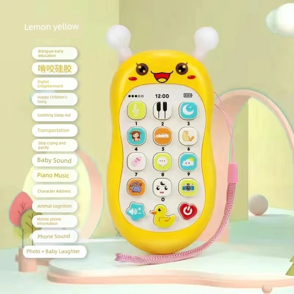 Müzikli Bebek Cep Telefonu Oyuncağı - Küçük Vespalar (70 içerik) -1