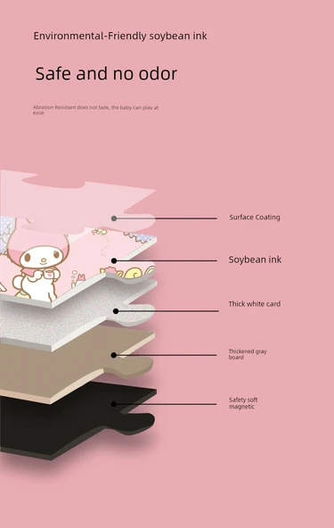 Sanrio Çocuklar Magnetik Bulmaca - Piggy Paige 54+80 Parça - 8