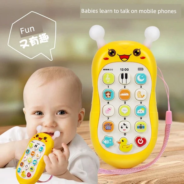 Müzikli Bebek Cep Telefonu Oyuncağı - Küçük Mavi Arı (70 içerik) - 2