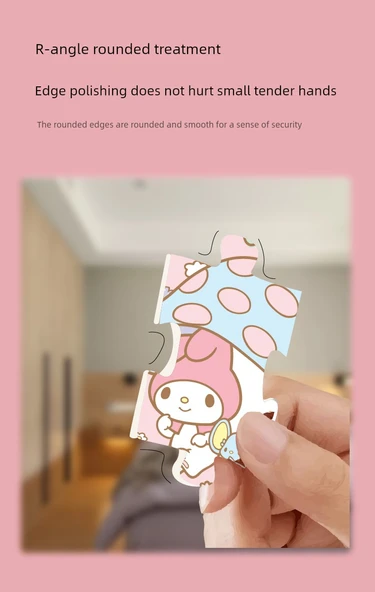 Sanrio Çocuklar Magnetik Bulmaca - Piggy Paige 54+80 Parça - 9