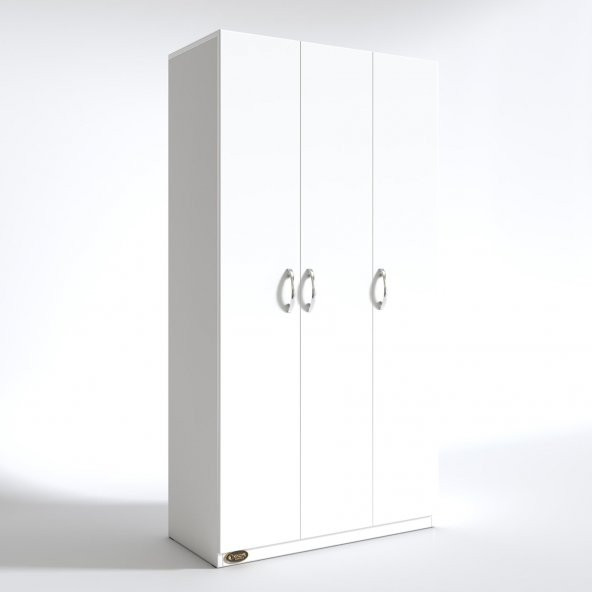 Kenzlife gardırop 3 kapılı ballıbaba 180*120*52 byz XLARGE kapaklı gardolap dolap - 3