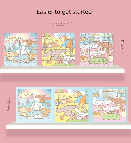 Sanrio Çocuklar Magnetik Bulmaca - 4. Sipariş Piggy Page - 12