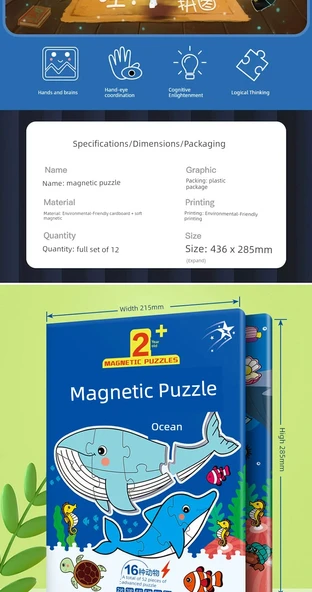 Eğitici Dinozor Bulmaca Oyuncağı - Dinozor Keşfi (Model 1) - 4-8 Yaş - İki Katlı - 10