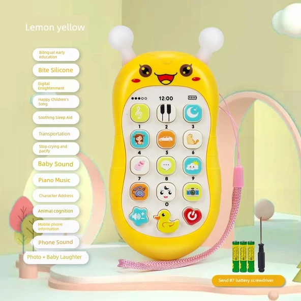 Müzikli Bebek Cep Telefonu Oyuncağı - Küçük Vespalar (70 içerik) -2