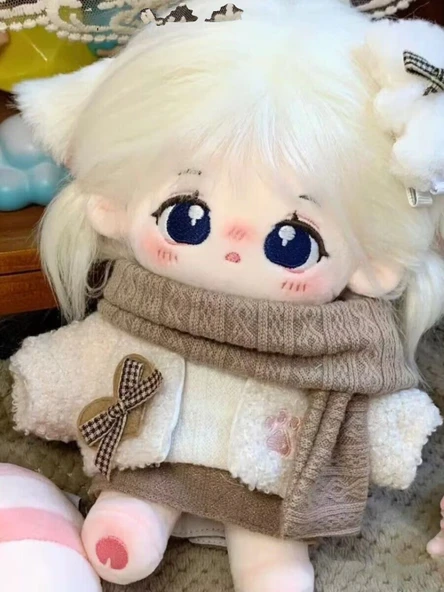 20cm Bebek Kıyafetleri Kakao Serisi Takım - Sıcak Çay - 4