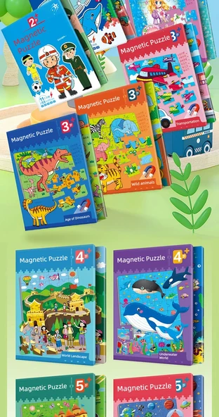 Eğitici Dinozor Bulmaca Oyuncağı - Dinozor Keşfi (Model 1) - 4-8 Yaş - İki Katlı - 8