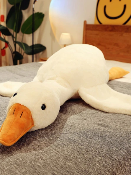 Büyük Kaz Peluş Oyuncak - Beyaz Kaz - 90cm Çocuk Şirketi - 2