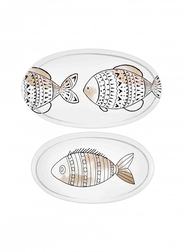 The Mia Wish Oval Servis 2li Set - 26cm & 29cm WSH004 - 2