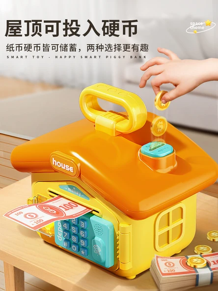Yeni Yıl Oyuncak Bulmaca - Sarı Ördek - Akıllı Piggy Bank Şarjlı Versiyon - 3