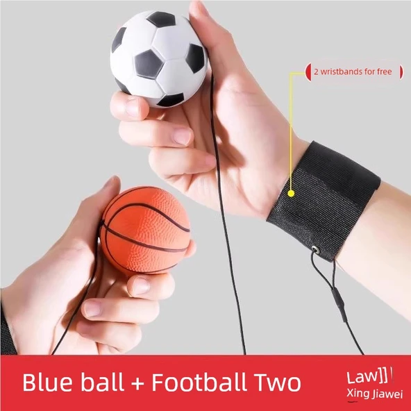 Spor Fitness Bilekliği - İkili Paket Basketbol + Futbol