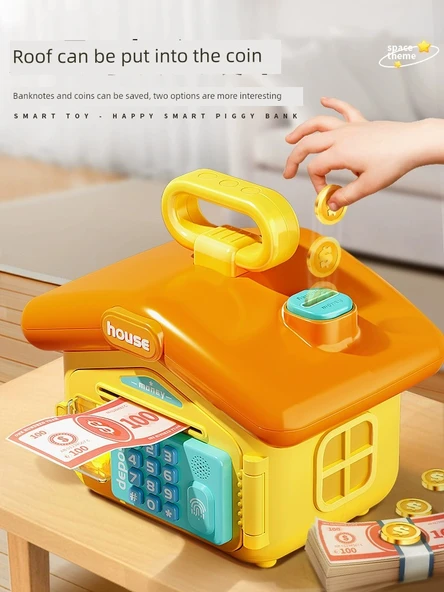 Yeni Yıl Oyuncak Bulmaca - Sarı Ördek - Akıllı Piggy Bank Şarjlı Versiyon - 9