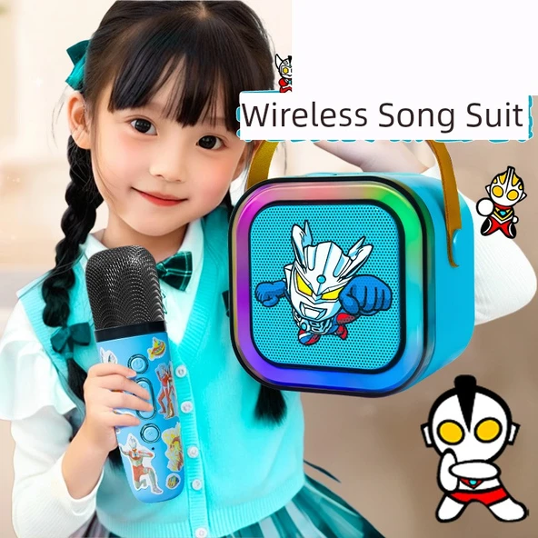 Çocuklar için Karaoke Mikrofonu - Yugui Köpeği Tekli Mikrofon Deluxe Hediye Paketi - 7