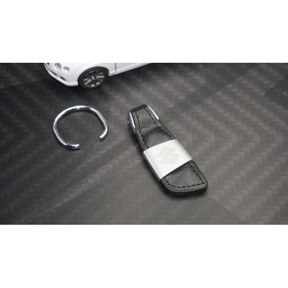 Suzuki Logo Orjinal Deri Metal Anahtarlık Orjinal Ürün - Resim 5