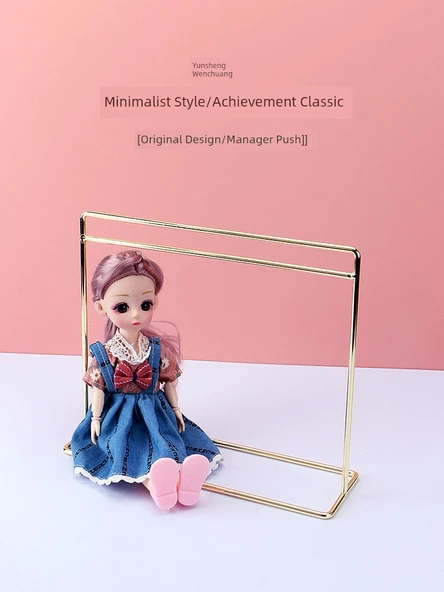 BJD 1/6 Monster High Bebek Kıyafetleri - Altın Ana İtme Basit Artırılmış 35x45cm 4 Nokta Uzun Etek Elektro Kaplama - 2