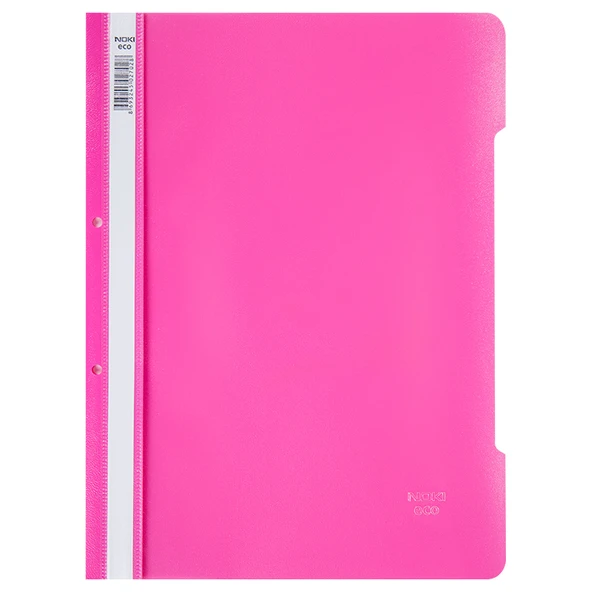 Noki Plastik Pembe Telli Dosya Eco A4 50'li Paket| 4828-070 - 2