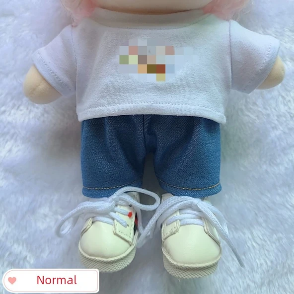Pamuklu Bebek Kıyafetleri Kot Şort - Normal Koyu Mavi (Flip) - 15cm - 4