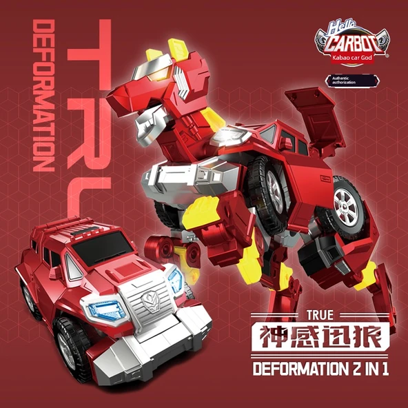 Yiku Bear Deformasyon Robotu - Relo Dev [Dört Kat] Hediye Kutusu - 6