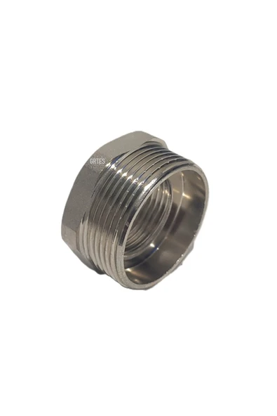 KALDE  (5'li Paket) 1 1/2" x 1" Sarı/Krom Redüksiyon - Brass Reduction - 3