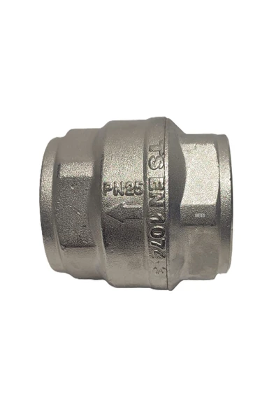 KALDE  (2'li Paket) 11/2" Dn40 Sarı/Krom Dik Çekvalf - Vertical Check Valve - 3