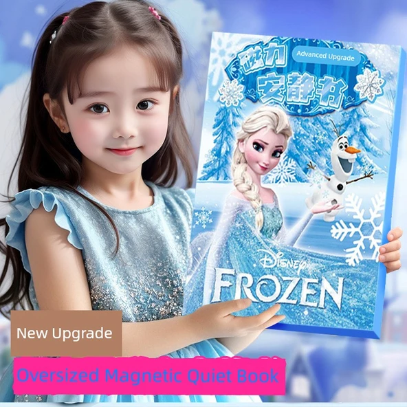 Manyetik Sessiz Kitap - Prenses Aisha + Kuromi + Melody + Moe Ko Xiao Jia - Gelişmiş Güncelleme - Büyük Boy - Tam Renkli Lazer - 7