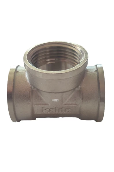 KALDE  1" Dn25 İç Dişli Sarı/Krom TE (Dişi) - Chrome Tee - 3