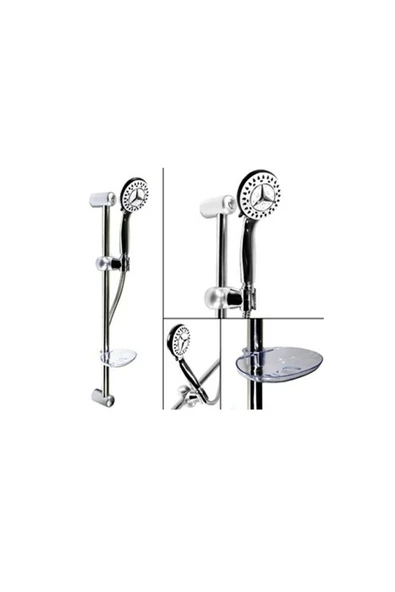 Bainer  Çiğdem Sürgülü Duş Seti (5 Fonksiyonlu) - Sliding Shower Set (5 Function)