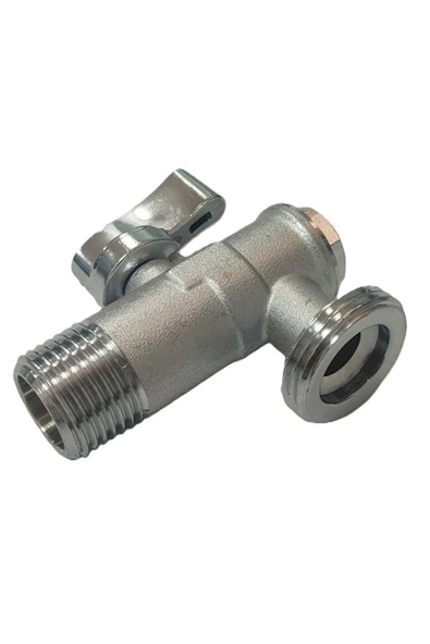 KAS Filtreli Mini Çamaşır ve Bulaşık Makine Musluğu 1/2" x 3/4"- Washing Machine Armature - 2