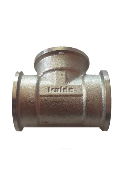 KALDE  (10'lu PAket) 3/4" Dn20 İç Dişli Sarı/Krom TE (Dişi) - Chrome Tee - 3