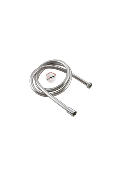 Bainer  150cm Uzun Ömürlü Esnek PVC Gri Duş Hortumu  (Kırılmaz-Çatlamaz-Patlamaz) - Shower Hose