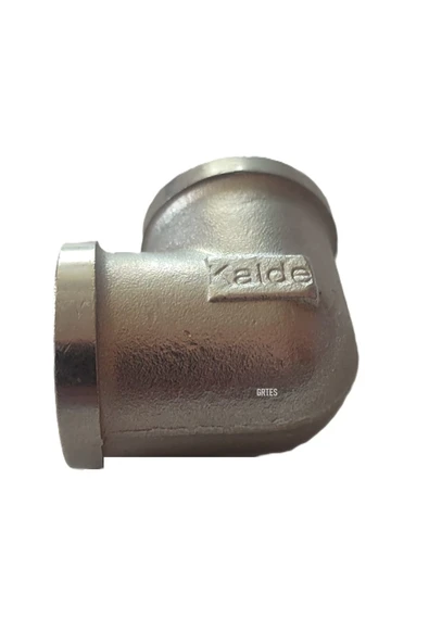 KALDE  (10'lu Paket) 3/4" Dn20 Sarı/Krom Dirsek İç Dişli (Dişi) - Brass İnternal Thread Elbow - 2