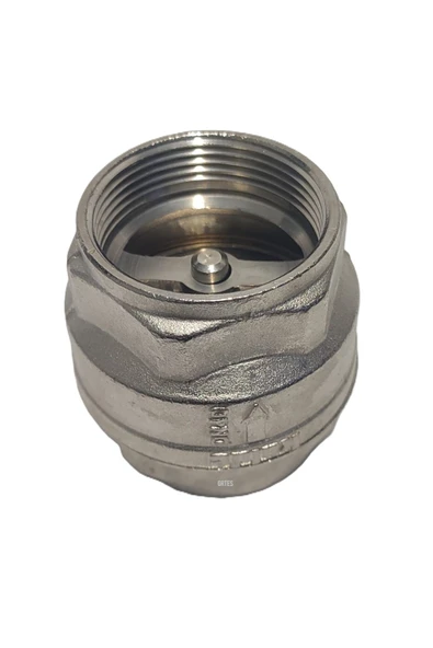 KALDE  11/2" Dn40 Sarı/Krom Dik Çekvalf - Vertical Check Valve - 5