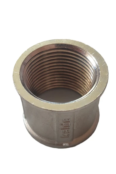 KALDE  (10'lu Paket) 1"Dn25 Sarı/Krom Manşon İç Dişli (Dişi) - Chrome Threaded Sleeve - 4