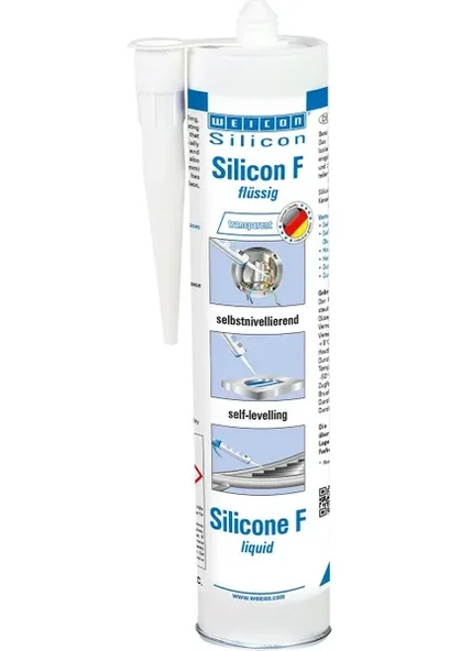 Weicon Silikon F Yapıştırıcı ve Sızdırmazlık Malzemesi 310 Ml, Şeffaf, Renksiz