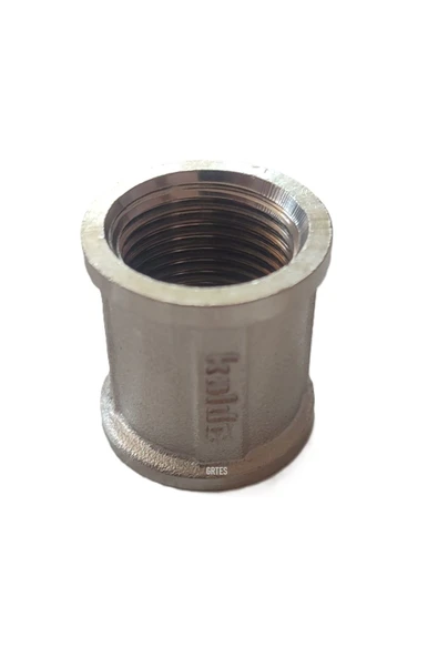 KALDE  1/2"Dn15 Sarı/Krom Manşon İç Dişli (Dişi) - Chrome Threaded Sleeve - 4